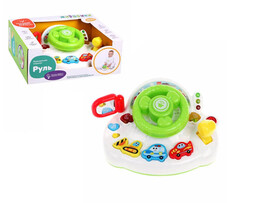 УЦЕНКА Музык. игр. "Руль" 23 см, свет, звук, в кор. Арт. 651867