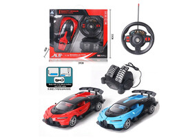 УЦЕНКА Машина Р/У "Гоночная" 27 см, руль, педаль, USB, в кор. Арт. 27-19T