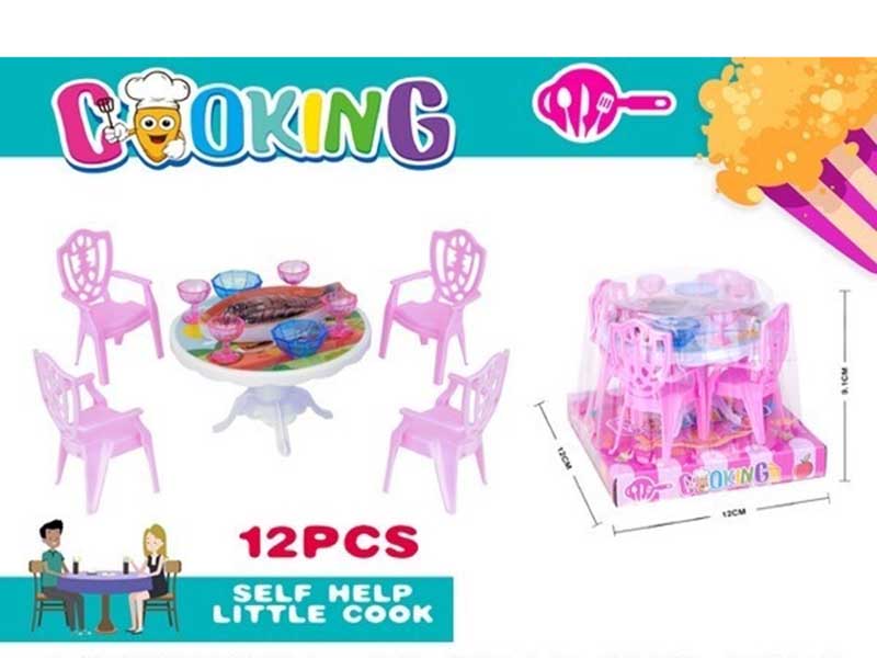 Набор "Кухня" 12 предм., мебель, посуда, слюда. 2921221