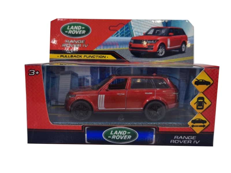 Машина металл. Range Rover 12 см, дв., багаж., инерц., красный. Технопарк