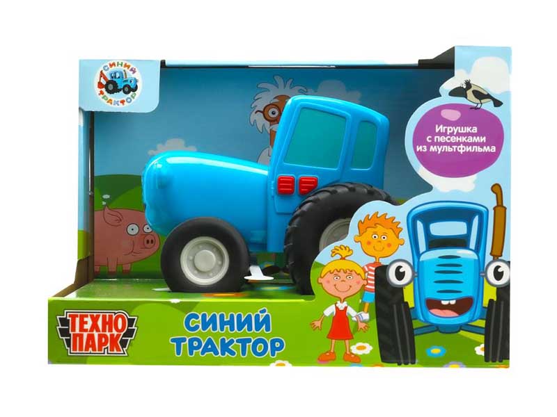 Машина "Синий Трактор" 15 см, свет, звук, инерц., кор. Технопарк