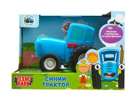 Машина "Синий Трактор" 15 см, свет, звук, инерц., кор. Технопарк