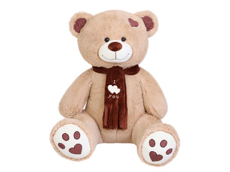 Мягкая игр. Медведь Тони с шарфом 110 см, кофейный. МТШ/60/82
