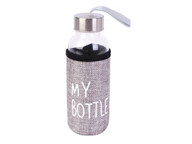 Бутылка для воды My bottle, 400 мл, серый, в чехле. УД-6410