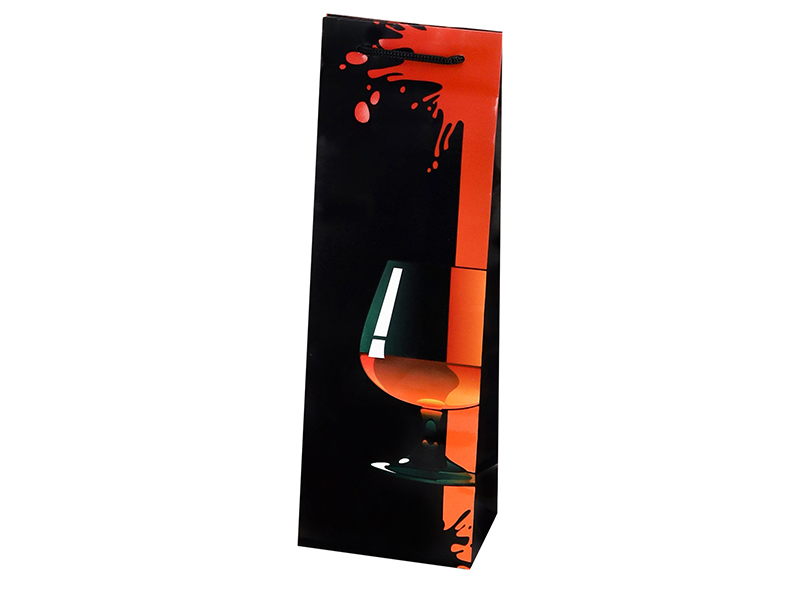 Пакет подар. глянц. лам. Bottle Бокал виски 12х36 см. ПКП-9132