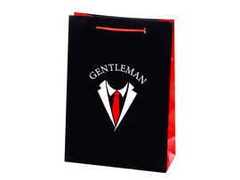Пакет подар. глянц. лам. Gentleman 22x31 см. ПКП-9156