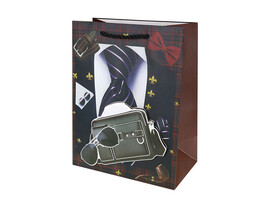 Пакет подар. мат. лам. Черное настроение 30*41.5 см, 3D эл. ППК-3606