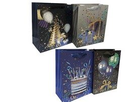 Пакет подар. мат. лам. "С праздником!" 18*23*10 см, тиснение, ассорти. MC-6734