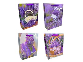 Пакет подар. "Лаванда" 26х32х10 см, ассорти. HL-508М