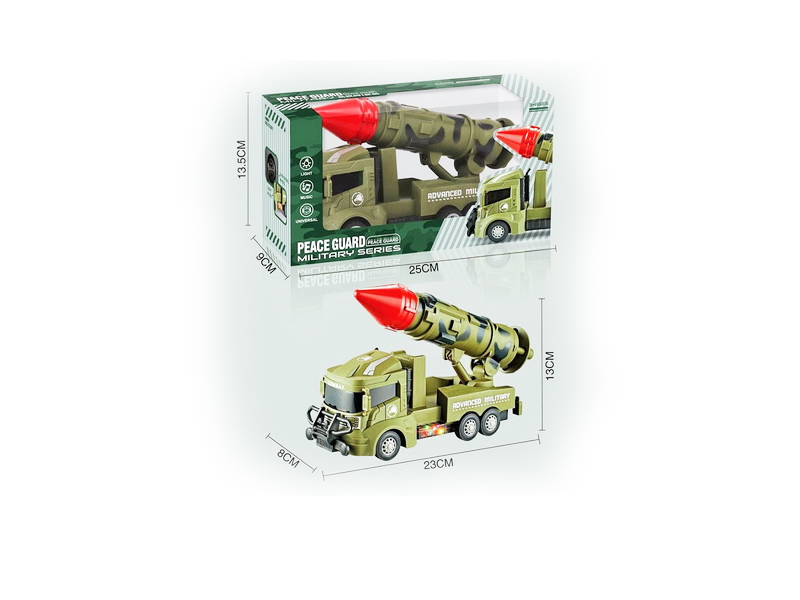 Машина «Военная» на бат. (свет, звук) 25*13*9 см в кор. B8072
