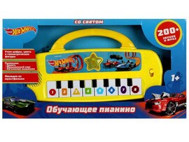 Обуч. пианино "Хот Вилс" 25 см, звуки, фразы, свет, в кор. HT1050-R7