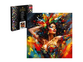 Алмаз. моз. 30*30 см, с подр., част. зап. Танцующая девушка. Арт. 65604