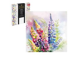 Алмаз. моз. 30*30 см, с подр., полн. зап. Акварельные люпины. Арт. 68605