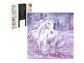 Алмаз. моз. 30*30 см, с подр., полн. зап. Сказка о единороге. Арт. 68607