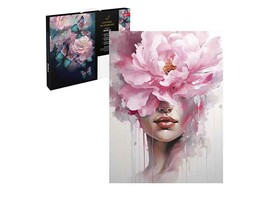 Картина по ном. на холсте 30х40 см Девушка-пион. Арт. 67926