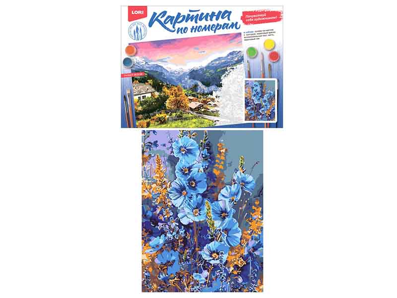 Картина по ном. на карт. 28,5*38 см "Полевые цветы"
