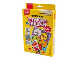 Фреска. Картина из песка и блесток Стикерняшки "Весёлый полёт"