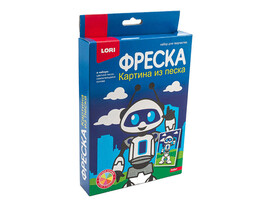Фреска. Картина из песка "Робот"