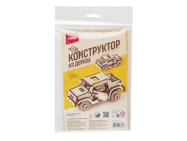 Конструктор из дерева. Мини конструктор "Машина"