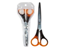 Ножницы Attomex "Amber" 16 см, пласт. янтарные кольца, ПВХ чехол