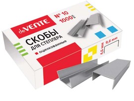 Скобы для степлера "deVENTE" №10, 1000 шт., оцинков., к/к
