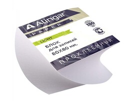 Блок для записей Alingar "Стандарт" 8*8*4 см, белый, проклеенный. AL7257
