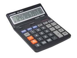 Калькулятор deVENTE "DD-9914" 15.4x20 см, 14 разр, подъем. диспл., дв. питание и память