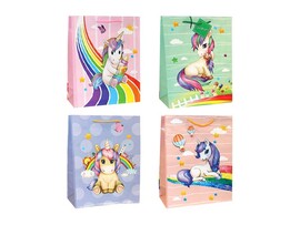 Пакет подар. "Единорог" 18*23 см, ассорти. Р10738-8-С