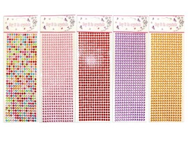 Наклейки-стразы "Ассорти" 27х9.5 см. Р307-5