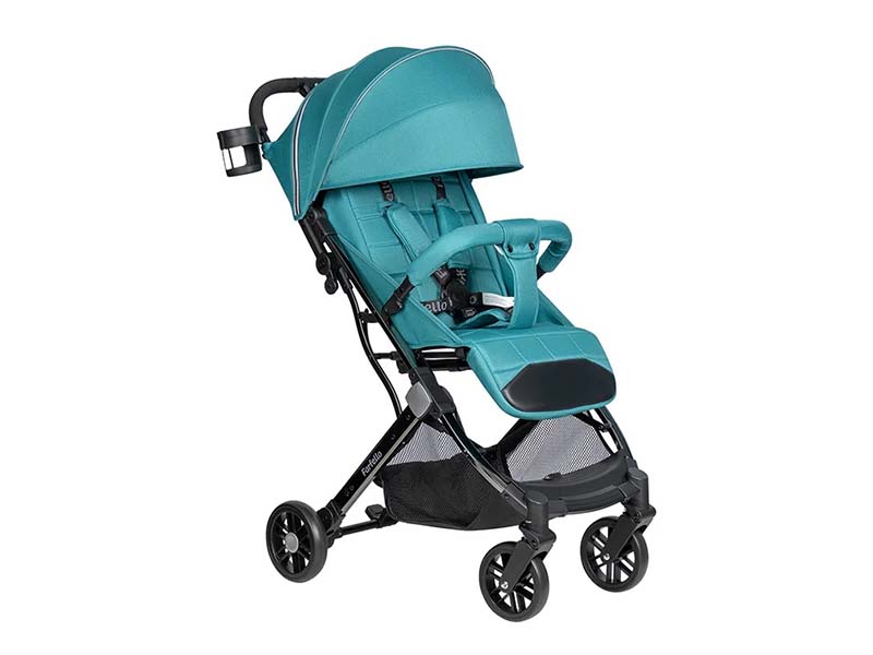 Kоляска детская прогулочная Farfello Comfy Go 106х80х51 см, аква/черный хром