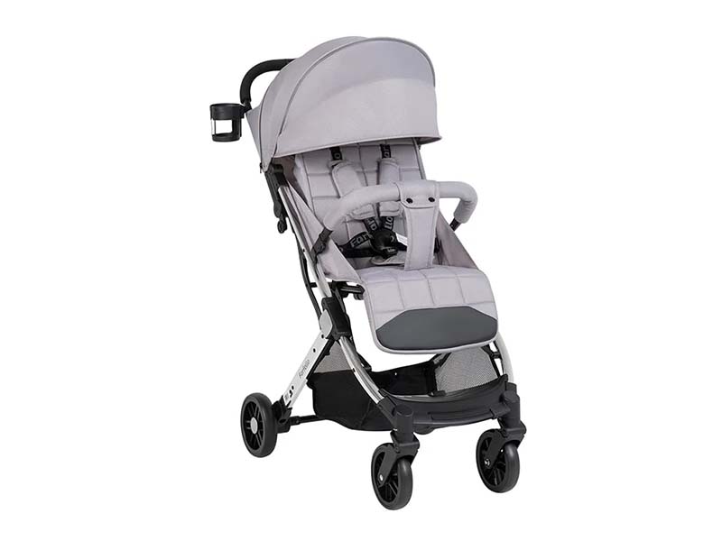 Kоляска детская прогулочная Farfello Comfy Go 106х80х51 см, блестящий серый. CG-105