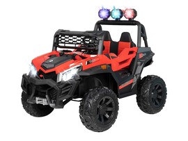 Электромобиль 2-х местн. Багги Красный 129х99 см, аккум., свет, USB, Bluetooth. TR113