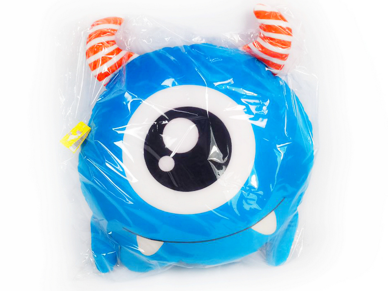 Донецк игрушка оптом Подушка-игрушка Монстрик голубой 40 см MSR-003