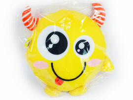 Подушка-игрушка Монстрик желтый 40 см MSR-001 доставка оптом в Донецк