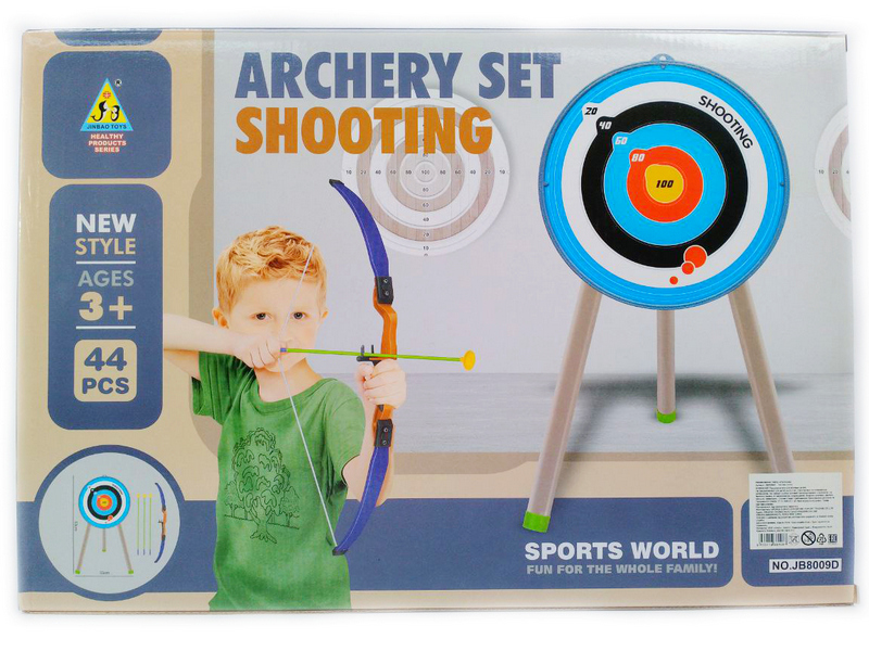 Донецк игрушка оптом Лук с мишенью 53*33 см в кор. JB8009D