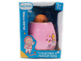 Собачка в кружке на бат. (свет, звук) 19*14*15 см в кор. LG188232 доставка оптом в Донецк