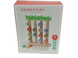 Логическая деревянная игрушка «Зверюшки» 23*19*6 см в кор. JHTOY-673
