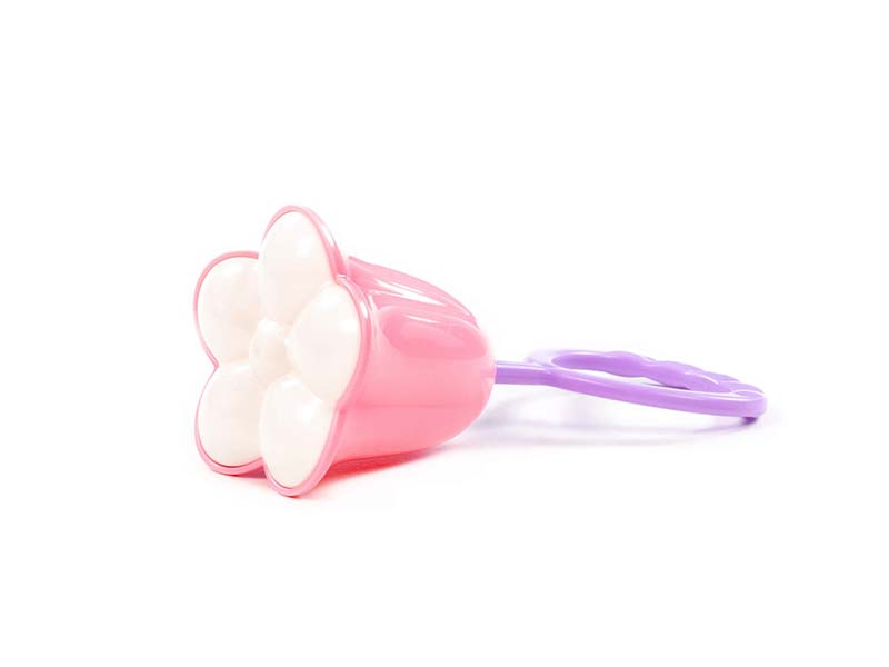 Погремушка розовая "Колокольчик" (в пакете)