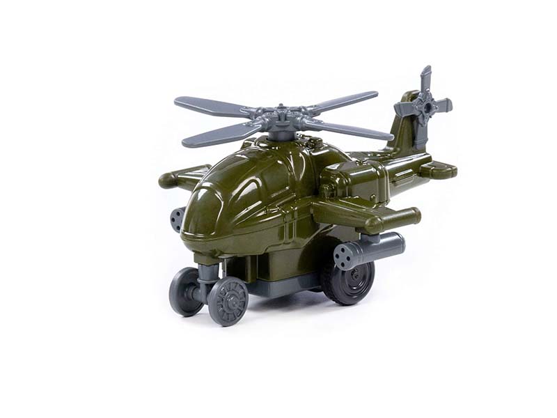 Вертолёт "Штурм" инерционный (тёмно-зелёный) (в пакете)
