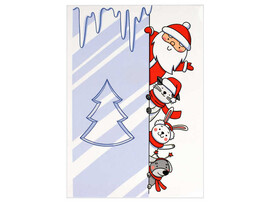 Блокнот А6 40л клетка «ВСТРЕЧАЕМ НОВЫЙ ГОД» (скрепка, офсет) доставка оптом в Донецк