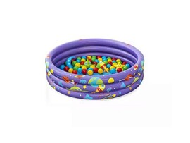 Сухой бассейн надувной 102х25 см, 50 шар., 4 игрушки. Bestway. Арт. 52466