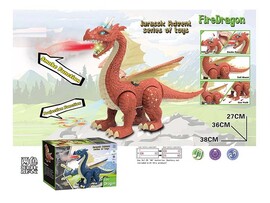 Разв. игр. "Дракон" свет, звук, пар, ходит, двиг. крылья, 20х28 см в кор. 8870