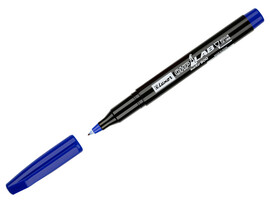 Маркер перманентный лабораторный «Luxor» 0,7 мм пулевидный СИНИЙ (12шт/уп) доставка оптом в Донецк