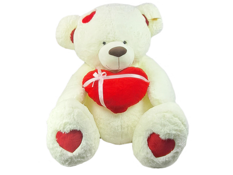 Донецк игрушка оптом Медведь сердце вельвет 9-2054-80