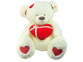 Медведь сердце вельвет 9-2054-80 доставка оптом в Донецк