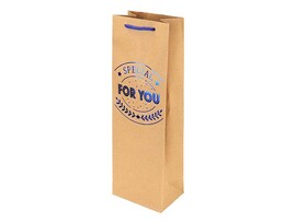 Пакет подар. крафт Bottle Специально для тебя 12х36х8.5 см, тиснение ПКП-4157