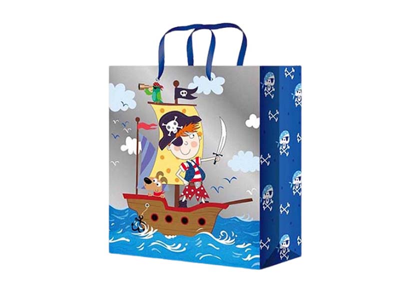 Пакет подар. глянц. лам. Славный пират 11.5х14.5 см. ППК-4305