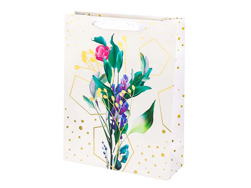 Пакет подар. мат. лам. Цветочный дар 18*23 см, тиснение. ППК-3685