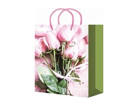 Пакет подар. глянц. лам. Розовые розы 22x31 см. ППК-4443