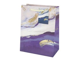 Пакет подар. мат. лам. Морская буря 26x32 см, тиснение. ПКП-9420